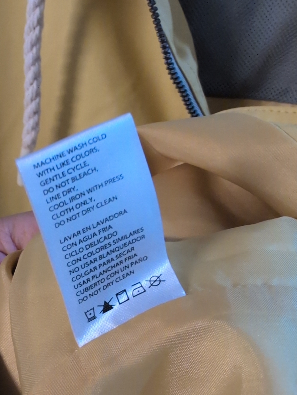 Weatherproof Yellow Hooded Zip Jacket - Picture 11 of 11